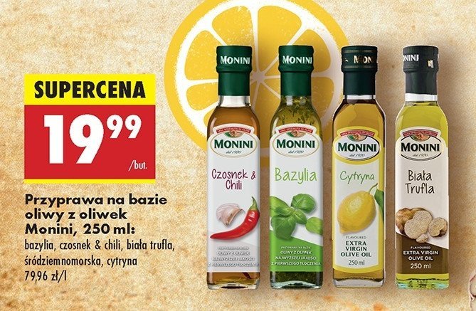 Oliwa z oliwek bazylia Monini promocja