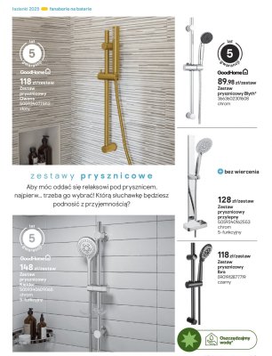 Zestaw prysznicowy Kielder promocja w Castorama