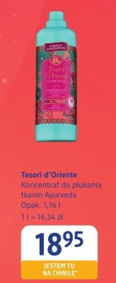 Koncentrat do płukania tkanin Tesori d'Oriente Ayurveda promocja w Drogerie DM