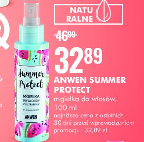 Mgiełka do włosów summer protect Anwen promocja