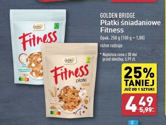 Płatki fitness GOLDEN BRIDGE promocja