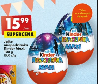 Jajko Kinder niespodzianka maxi promocja
