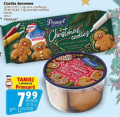 Ciastka korzenne ludziki, serca PRIMART promocja w Prim Market