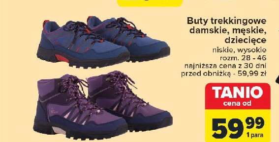 Buty trekingowe męskie promocja w Carrefour