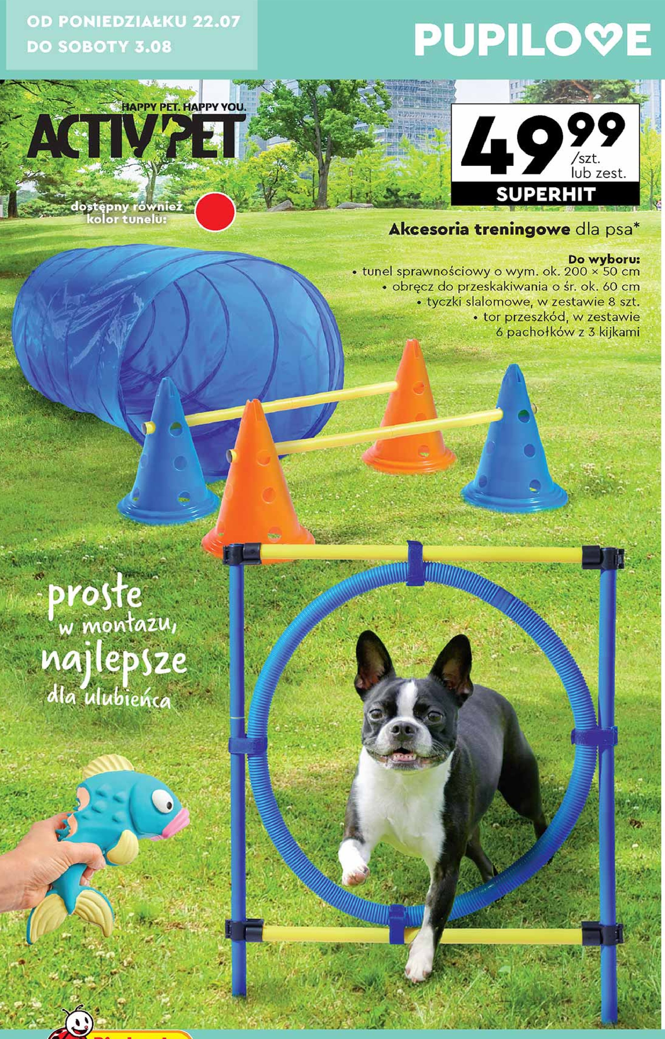 Obręcz do przeskakiwania 60 cm Activ pet promocja