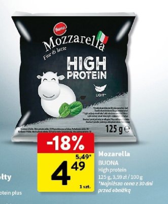 Ser mozzarella High Protein promocja w Intermarche