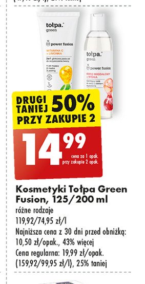 Żel do mycia twarzy Tołpa green power fusion promocja w Biedronka