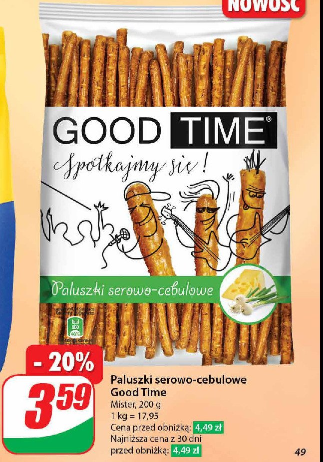 Paluszki serowo-cebulowe GOOD TIME promocja