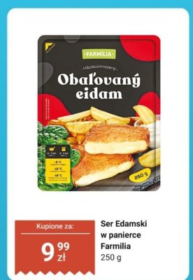 Ser Edamski w panierce Farmilia promocja w Dino