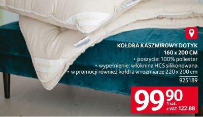 Kołdra kaszmirowy dotyk promocja w Selgros