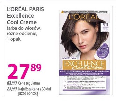 Farba 5.11 L'oreal excellence cool creme promocja w Hebe