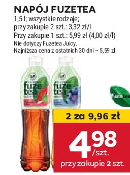 Nap贸j green tea bluberry & lavender Fuzetea promocja