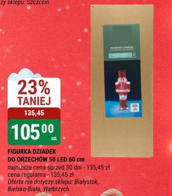 Figurka dziadek do orzechów 50 LED 60 cm promocja w bi1