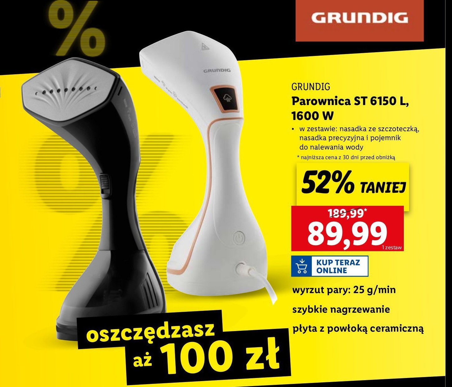 Parownica st 6150 l Grundig promocja