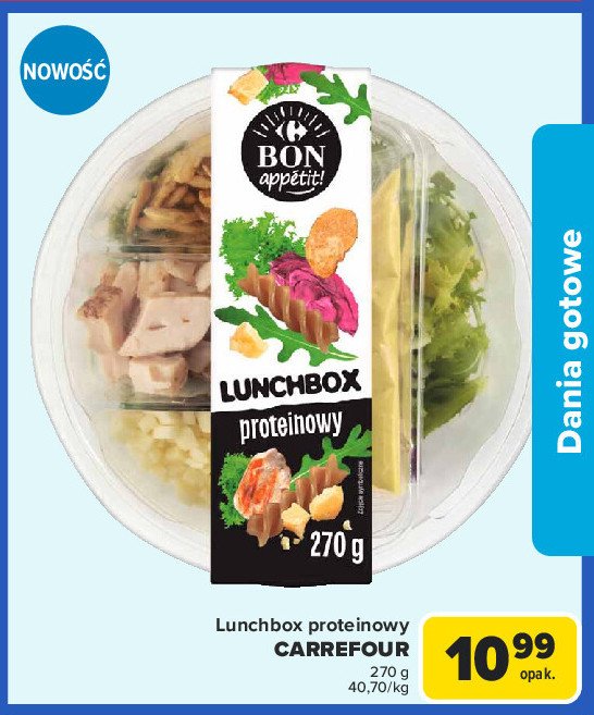 Lunchbox proteinowy Carrefour bon appetit! promocja w Carrefour Market