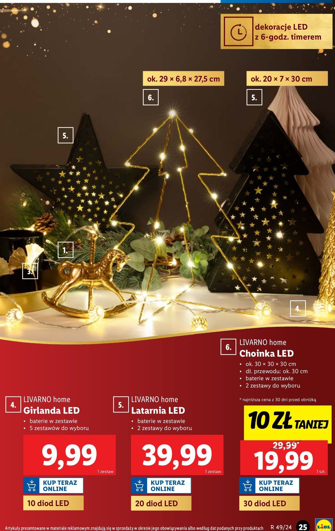 Latarnia led LIVARNO HOME promocja