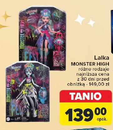 Lalka modne straszyciółki frankie stein MONSTER HIGH promocja w Carrefour Market