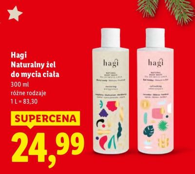 Hagi Naturalny żel do mycia ciała promocja w Lidl