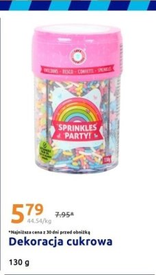 Dekoracja cukrowa Sprinkles Party promocja w Action