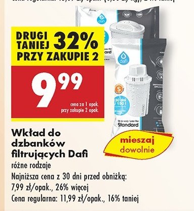Wkłady standard unimax Dafi promocja w Biedronka