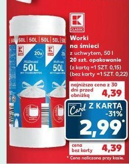 Worki na śmieci 50 l K-classic promocja