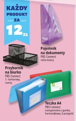 Pojemnik na dokumenty PBS Connect różne kolory promocja w Leclerc