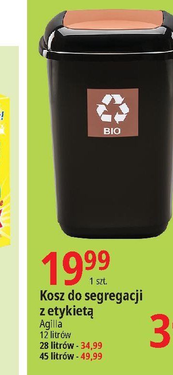 Kosz do segregacji 艣mieci 45 l Agilla promocja
