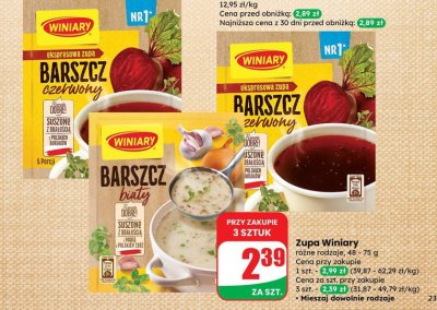 Zupa Winiary Barszcz biały promocja w Dino