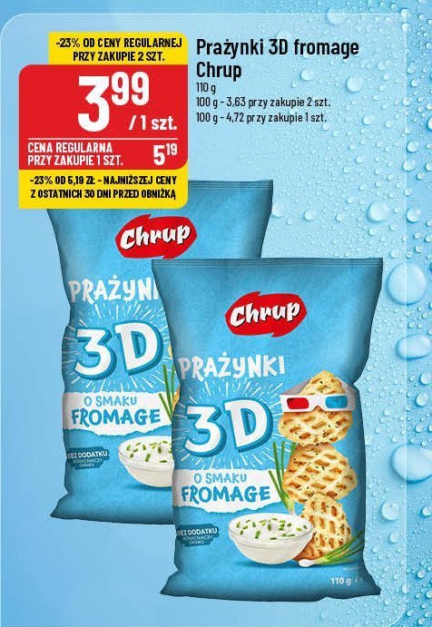 Prażynki o smaku fromage Chrup promocja