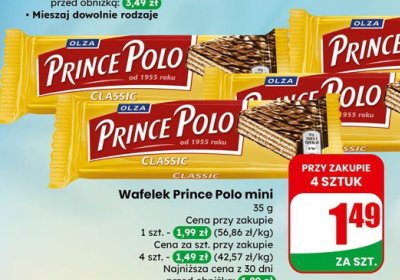 Wafelek mini Classic promocja w Dino