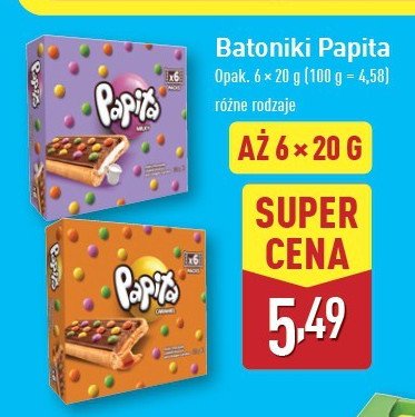 Baton karmelowy Papita promocja