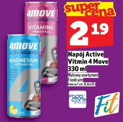 Napój Active Vitmin 4 Move 330 ml promocja w TOPAZ
