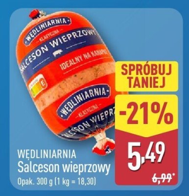 Salceson wieprzowy  promocja w Aldi