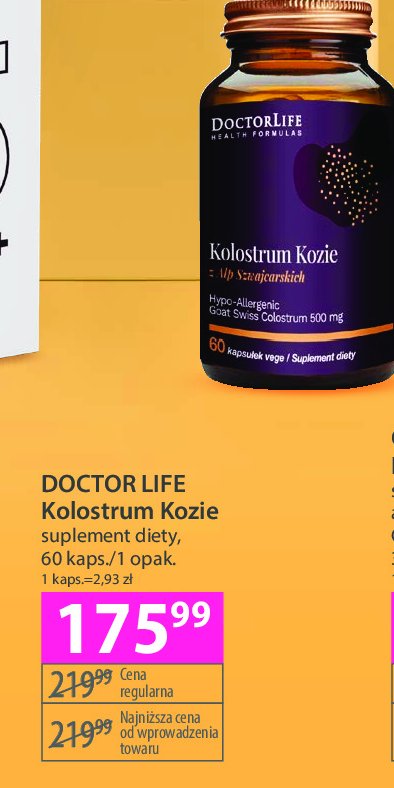 Kolostrum kozie DOCTOR LIFE promocja