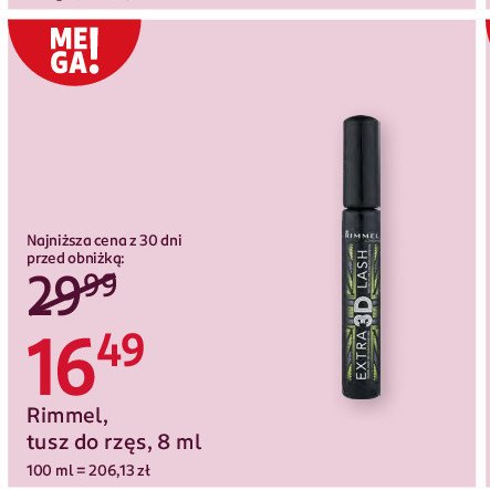 Tusz do rzęs Rimmel promocja w Rossmann