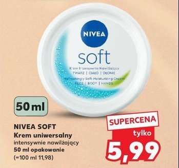 Krem do twarzy i ciała intensywnie nawilżający Nivea soft promocja