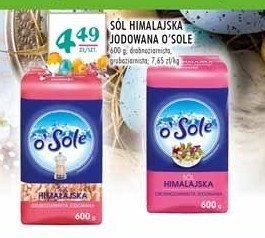 Sól himalajska jodowana gruboziarnista O'sole promocje