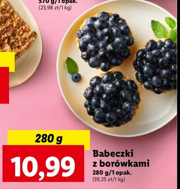 Babeczki z borówkami Chojecki promocja