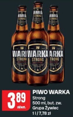 Piwo Warka Strong promocja w Chorten