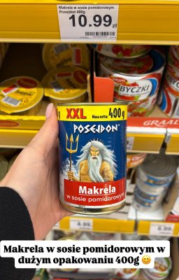 Makrela w sosie pomidorowym 400g Posejdon promocja w Dino