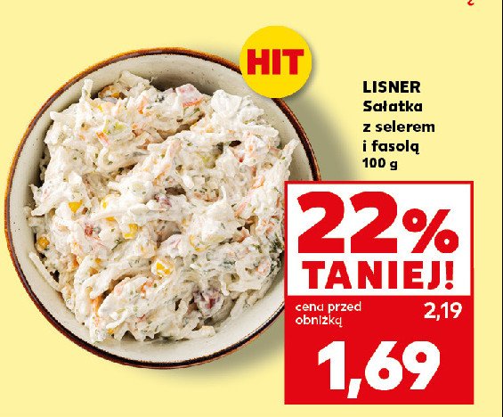 Sałatka z selerem i fasolą Lisner promocja