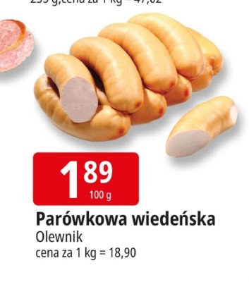 Parówkowa wiedeńska Olewnik promocja w Leclerc