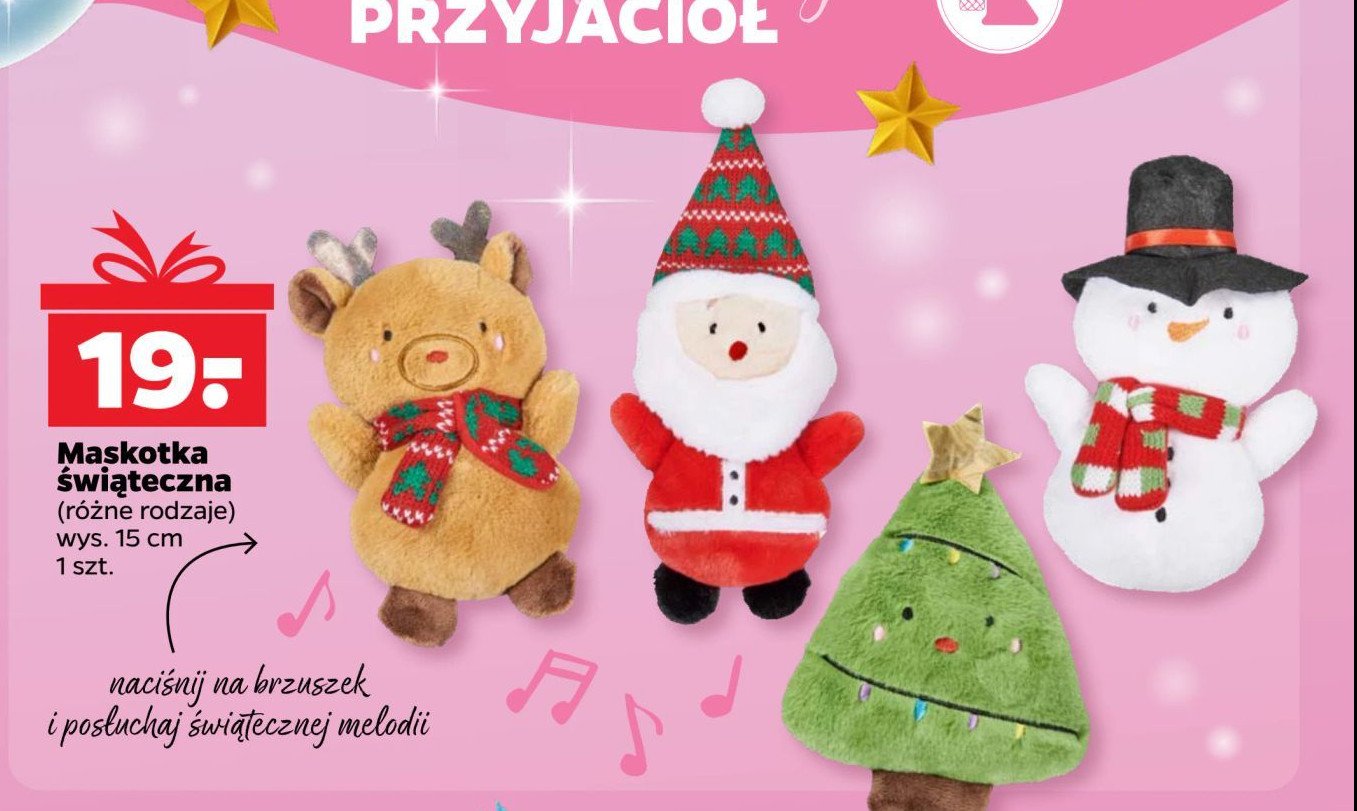 Maskotka świąteczna promocja w Netto