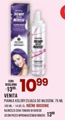 Pianka koloryzująca do włosów VENITA promocja w Drogerie Natura