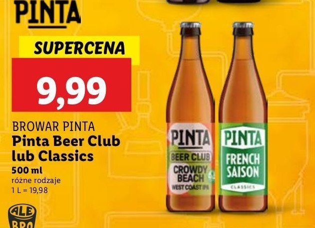Piwo french saison Pinta promocja w Lidl
