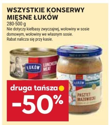 Konserwy mięsne  promocja w Stokrotka