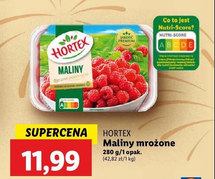 Maliny Hortex promocja