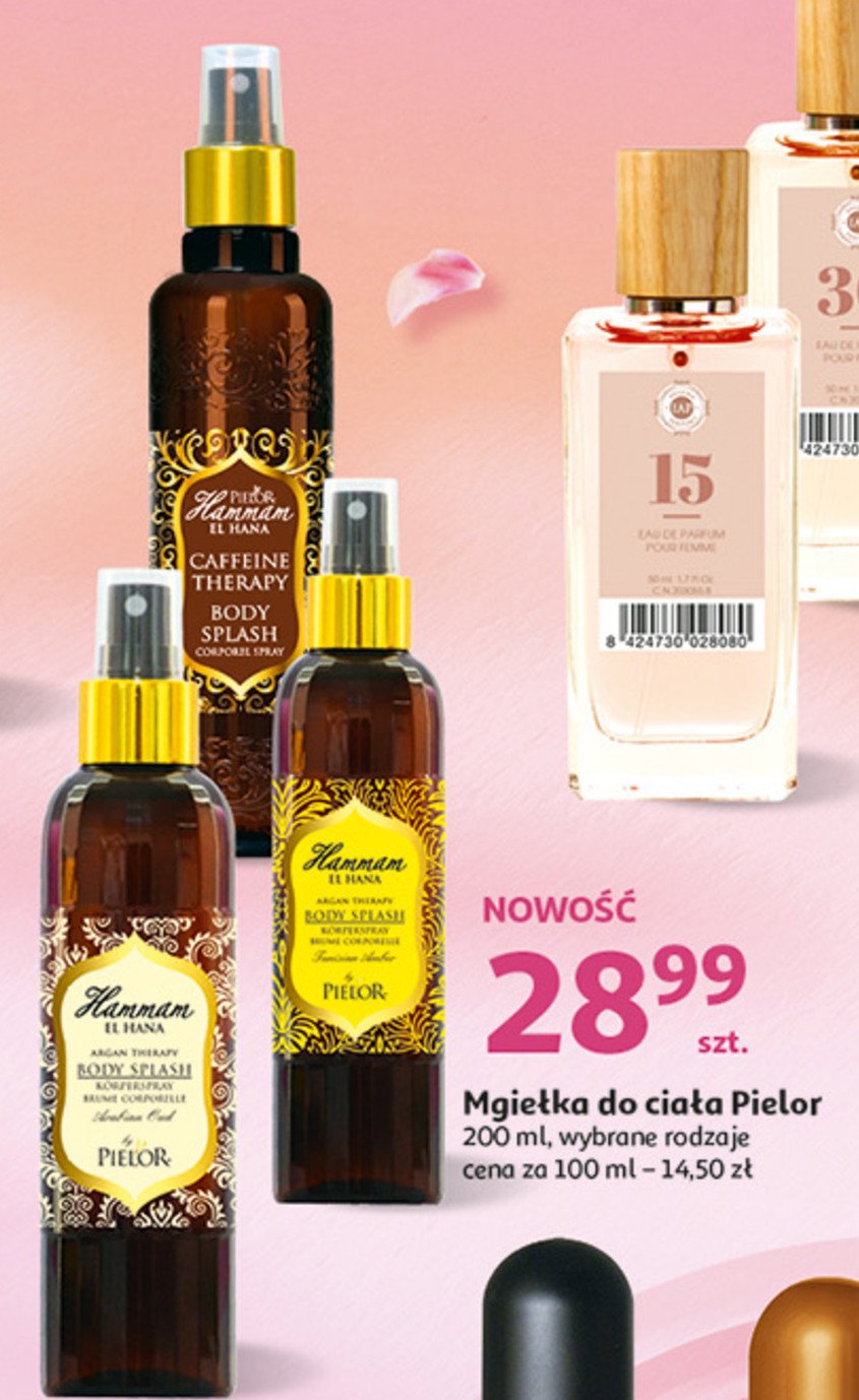 Mgiełka do ciała argan Pielor hammam el hana promocja w Auchan