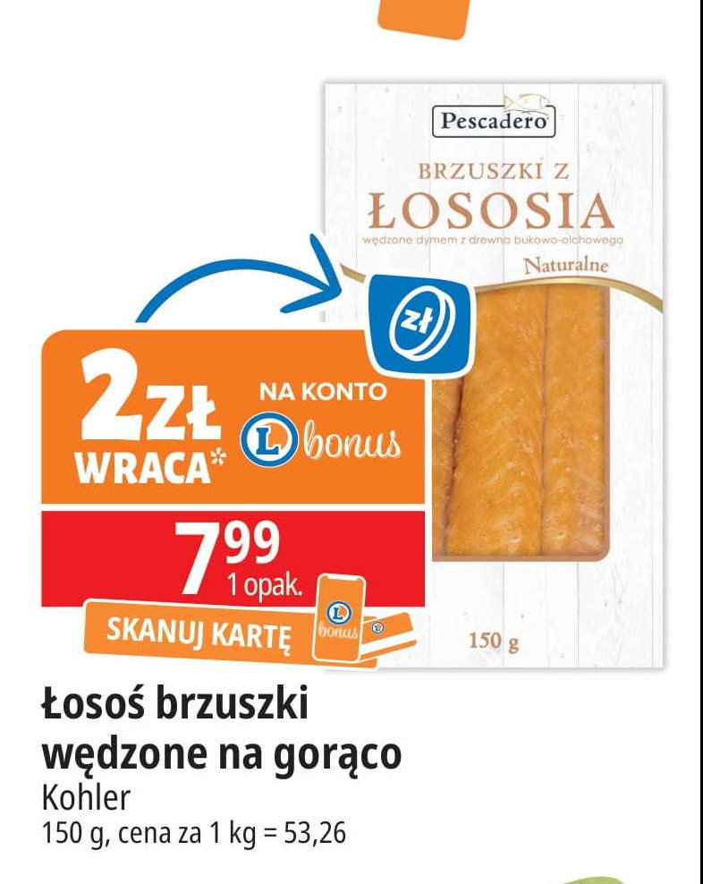 Łosoś brzuszki wędzone na gorąco Pescadero promocja