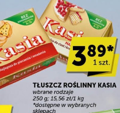 Tłuszcz roślinny Kasia wybrane rodzaje promocja w Groszek